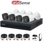 Kit de 4 Canales de 1 Megapixel/ 4 Cámaras  con Lente de 2.8mm
